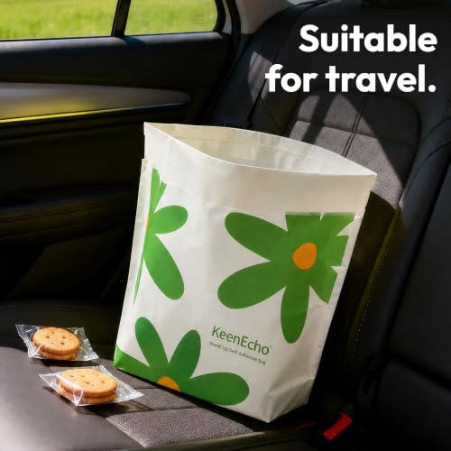 Image of Disposable Car Garbage Bin Bags, Vomit Trash Bags made with Recycled HDPE for Boat, Plane, Travel, Camping, Bedroom, Study Room, Office and Car, 20 pcs