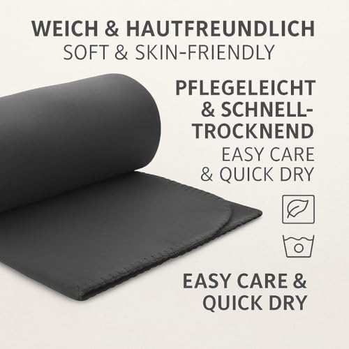 Betz Fleecedecke 130x170 cm 180g/m² – Weiche Wohndecke & Kuscheldecke – Flauschige Sofadecke als Tagesdecke – Leicht, wärmend & pflegeleicht – Farbe Anthrazit
