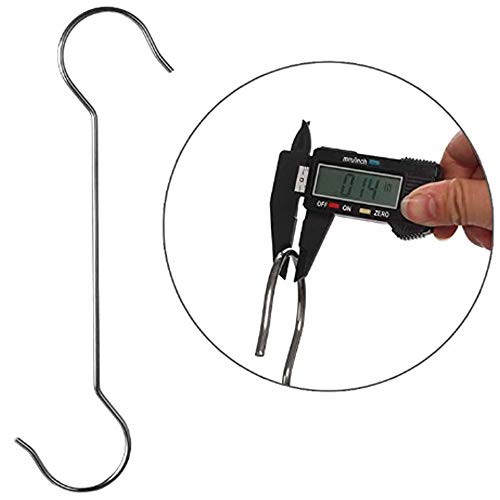 Lruuidde L-S HOOK-SILVER-12IN 6 Pack Extra Large S Hooks thumb #5