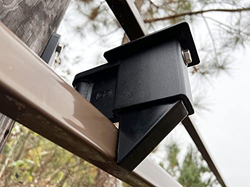 Gate Grabber | Heavy Duty, Self-Latching, Gravity Based Gate Latch Made To Prevent Gate Rebound | Universal Gate Black #TOP6