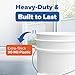 ePackageSupply White 5-Gallon Bucket with Lid | Made in USA | Food Grade | Heavy-Duty Extra Durable Plastic Bucket | Multi-Use Food Grade Buckets with Lids | Easy Stack and Store | BPA Free | 3 Pack