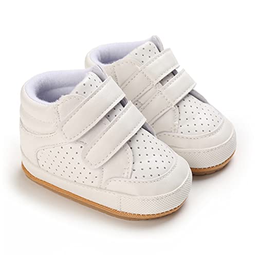 Image of E-FAK Baby Shoes Boys Girls Infant Sneakers Non-Slip Rubber Sole Toddler Crib First Walker Shoes