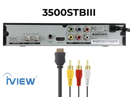 image for IVIEW-3500STBA III, ATSC Digital Converter Box with Recording and Medi