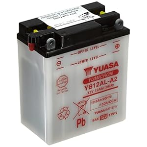 YUASA YB12AL-A2 Batterie de Moto – Livré sans acide