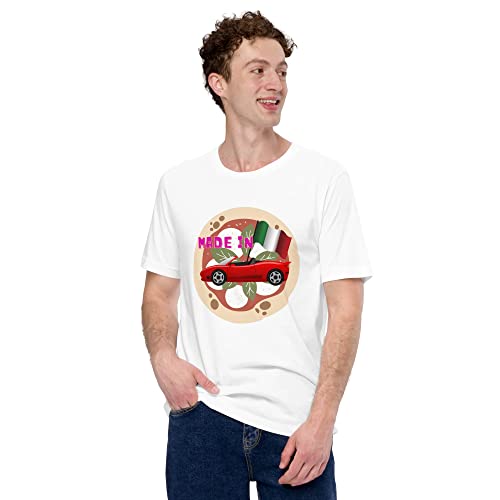 T-Shirt White M Unisexe en coton respirant coupe droite classique - 7