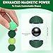 Silicone Magnetic Fidget Balls - Silicone Stress Relief Fidget Toys Sensory Toy for Adults, Office Desk Fidget Balls for Anxiety Relief, Office Decoration for Teens Girls Adults with Box (Green-4PCS)