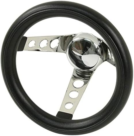 EMPI Poly-Foam Steering wheel, 3 spoke, 10" Dia., 5 ½" Dish / 5 ½"