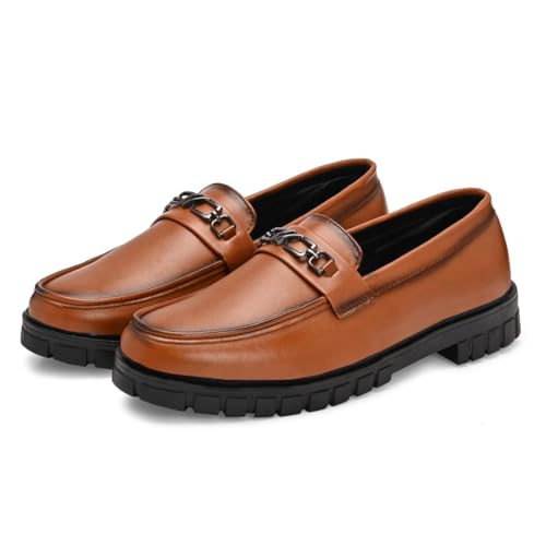 Image of KASTAVA KS 105 Ultra Comfort Breathable Cushioned Insole Slip-On | Lightweight Everyday Casual Loafers for Men