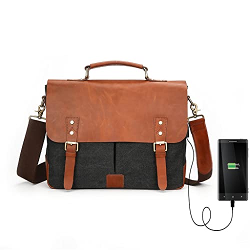 Official briefcase European and American retro shoulder portable messenger bag casual bag