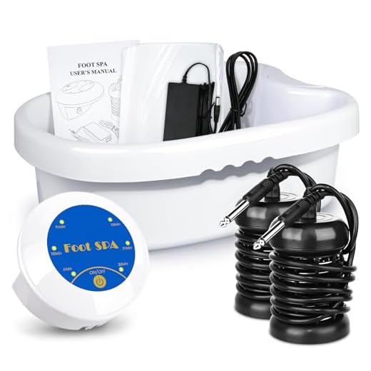 Ionic Detox Foot Bath Machine, Personal Ionic Foot Cleanse Ionic Foot Bath SPA Machine for Home Beauty Salon Spa With Basin and Two Round Arrays