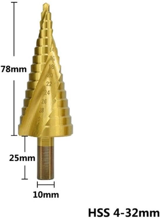 Wiertło stopniowe, wiertła do metalu, wiertło stopniowe z węglika Wiertło do obróbki drewna HSS Wiertło środkowe z rowkiem spiralnym Wiertło rdzeniowe z powłoką tytanową Wiertło rdzeniowe z trzpieniem