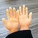 30 Pcs Tiny Finger Hands Mini Rubber Finger Puppets, Miniature Small Hands Ealistic Cute Little Hand Finger for Gifts Puppet Show Prank Gag Performance Party Favors