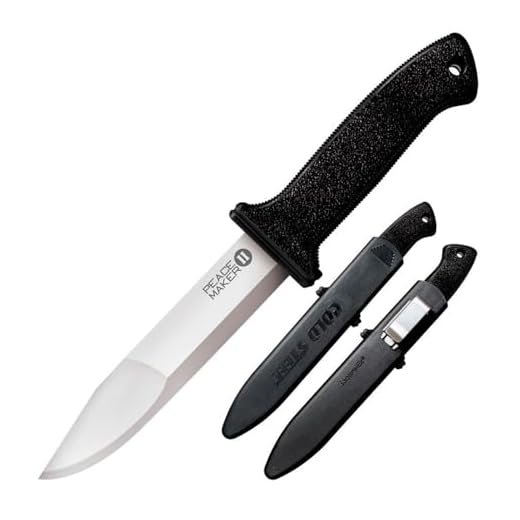 Cold Steel Peace Maker Tactical Fixed Blade Knife with Sheath, Peace Maker II