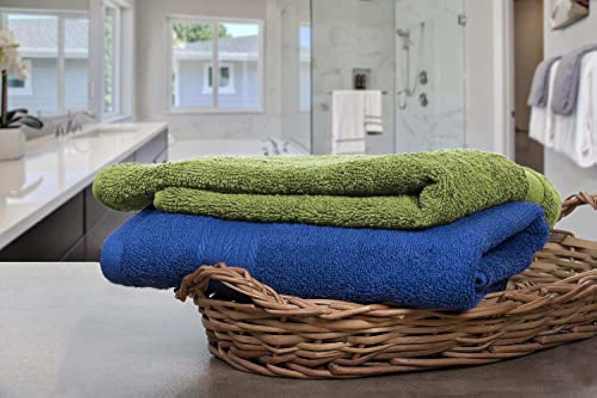 Ultra Soft 4 Piece Bath Towel Set, 100% Cotton