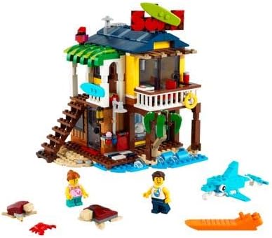 LEGO Creator 3 in 1 Surfer Beach House with 2 Minifigures and Dolphin Figure, Transforms from Surf Shack to Lighthouse to Pool House, Great Building Toy Set for Kids, Girls, and Boys Ages 8+, 31118 - Image 4