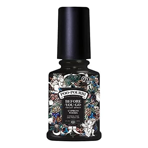 Poo-Pourri Before-You-Go Toilet Spray, Cypress Woods, 2 Fl Oz - Cypress, Pine and Fresh Air Cover