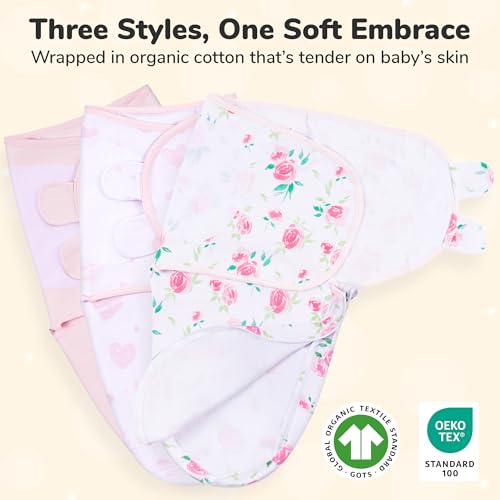Image of Mama Cheetah Baby Swaddle Blanket with Zipper, Newborn Swaddle Sack, Baby Swaddles Sleep Sack 0-3 Months, Baby Swaddle Wrap for Baby Boy & Girl, 3-Pack