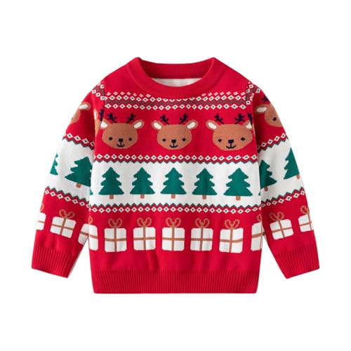 Image of Ugly Christmas Sweater for Girls Funny Xmas Knit Pullover Shirts Kids Child Holiday Jumper Tops Outfit 2-14 Years