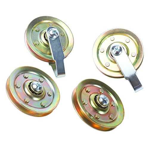 RealPlus 3" Heavy Duty Garage Door Pulley Kit, 3/8" bore 200LB Load
