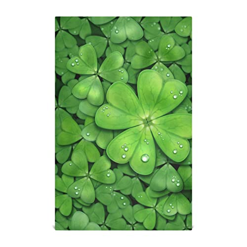 Trifoglio St Patrick's Day Asciugamani da cucina morbidi assorbenti Asciugamani da cucina panni per la pulizia riutilizzabili Asciugamani da bar 71,1 x 45,7 cm