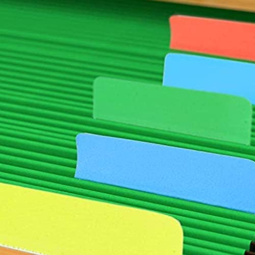 LuLyLu 400 5,1 cm selbstklebende Tabs, beschreibbare und repositionierbare Aktenregister für Buchseiten oder Marker, 20 Sets mit 10 Farben