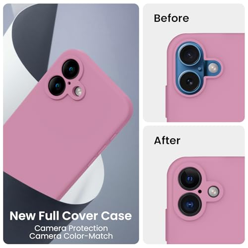 Image of FireNova Designed for iPhone 16 Plus Case, Silicone Upgraded [Camera Protection] Case, Soft Anti-Scratch Microfiber Lining Inside, 6.7 inch, Lilac Purple