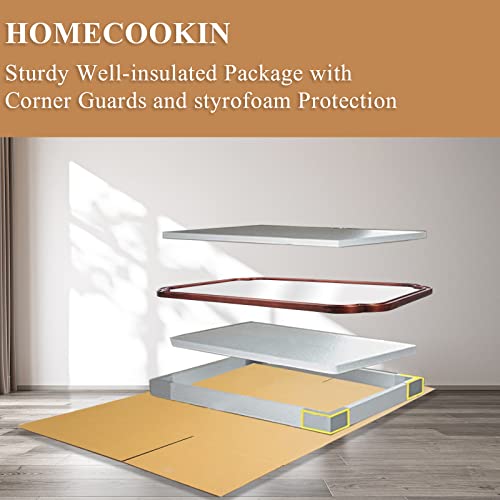 Wallbeyond FSJ20221229 Wooden Framed Wall Mirror, Natural Wood Bathroom Vanity Mirror For Entryway, Living Room Or Bedroom Home Decor Vertical Or Horizontal Hanging [24 Inch X 36 Inch Walnut Color] thumb #8