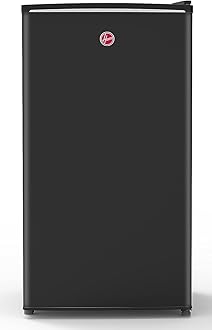 118L Single Door Compact Refrigerator with Freezer Compartment - Mechanical Control, Adjustable Thermostat, Security Lock, 1 Removable Shelf, Defrost Feature, 1 Year Warranty, Black HSD-K118-B