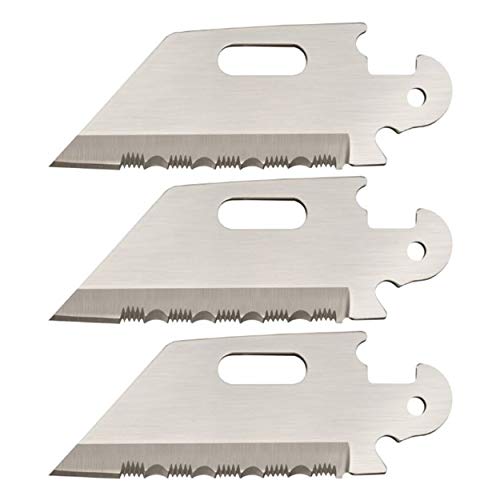 Cold Steel 40AP3C Click N Cut Replacement Blades 3 pcs Utility Serr, One Size by Cold Steel - Used condition - US$12.94