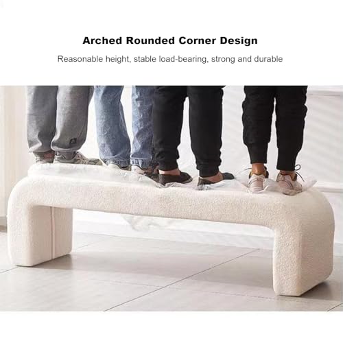 Banco de cama en tejido sherpa para crear un dormitorio acogedor 6