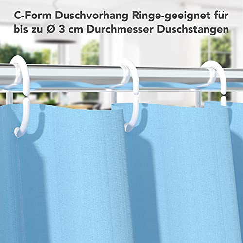 Anelli per tenda da doccia, 48 pezzi, colore