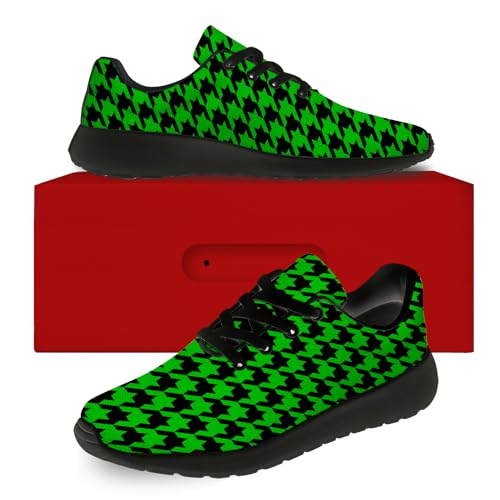 Houndstooth Shoes for Women Men Tennis Walking Running Shoes Lightweight Comfortable Sneakers Gifts for Men Women2