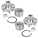 TRQ 2 Piece Front Wheel Bearing & Hub Kit Set Compatible with 2003-2010 Pontiac Vibe 2000-2005 Toyota Celica 2003-2018 Corolla 2003-2013 Matrix