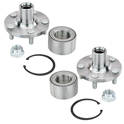 TRQ Front Driver and Passenger Side Wheel Bearing and Hub Kit Compatible with 2003-18 Toyota Corolla, 2019 Toyota Corolla L4 1.8L, 2003-08 Matrix, 2003-08 Pontiac Vibe More by TRQ - Image 3