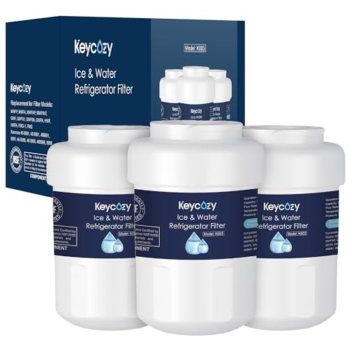 Keycozy K003 Refrigerator Water Filter Replacement for GE MWF martWater MWFP MWFA GWF HDX FMG-1 WFC1201 WFC1201 RWF1060 197D6321P006 PC75009 Kenmore 9991 GSE25GSHECSS PSHS6PGZBESS (3)
