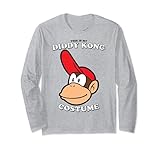 Super Mario Halloween This Is My Diddy Kong Costume Long Sleeve T-Shirt