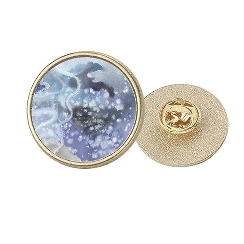 Broche en métal doré aquarelle pour sublimer une tenue de bureau