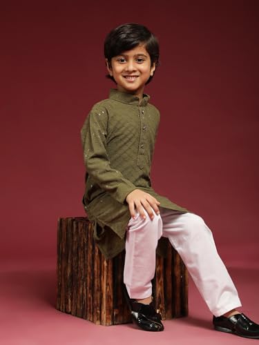 Image of Pro-Ethic Style Developer Boys Cotton Kurta Pajama For Kid's Ethnic Wear | Cotton Kurta Pajama (S-227)