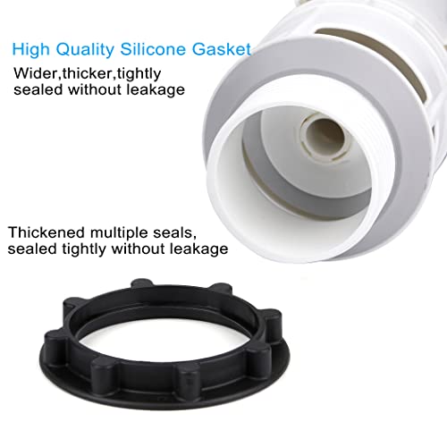 Roca Dual Flush Cistern Valve, 2 Inch Toilet Flush Valve Repair Kit, Two Piece Toilet Replacement Part, D2D for Screw-in rods - Image 4