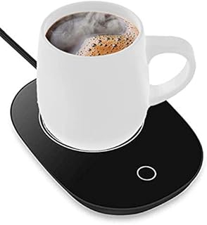 aokat Coffee Mug Warmer for Desk, Cup Warmer Automatic Shut Off, Beverage Warmers for Coffee, Milk, Tea, Water, with Touch Screen Switch,Safely Use for Office/Home (Black B)