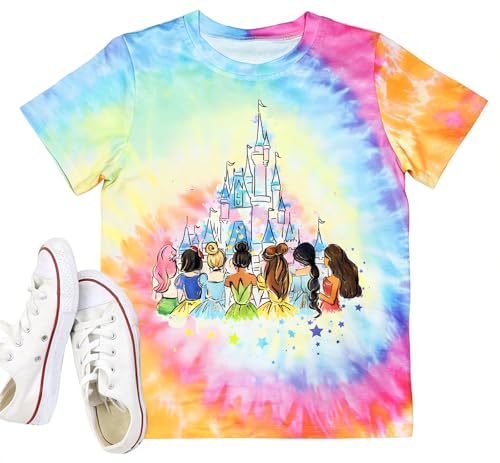 Image of Magical Shirts Women Girls Family Vacation Matching Shirt Magic Kingdom T-Shirt Mommy and Me Trip Short Sleeve Tops