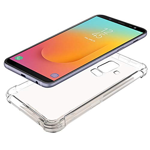 Zeking Galaxy J8 2018 Case Anti-Scratch Crystal Clear Flexible Tpu Silicone With Four Corner Bumper Protective Case Cover For Samsung Galaxy J8 (2018)(Transparent) #TOP4