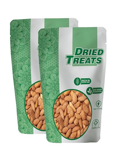 Image of Dried Treats Dried Fruits Nuts And Seeds (Gurbandi Almonds, 400g (2x200g))