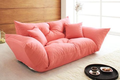 Amazon｜ピンク フロアカウチソファ【Anis】アニス【ﾉｰﾌﾞﾗﾝﾄﾞ品