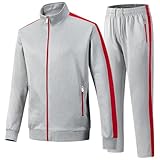 Feiairuike Men's Tracksuits 2 Piece Outfits Sweatsuits for Men Long Sleeve Track suits Athletic Full Zip Active Sports Sets