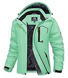 MAGCOMSEN Ski Jackets for Women Waterproof Insulated Snow Jacket Warm Fleece Lined Winter Coats...