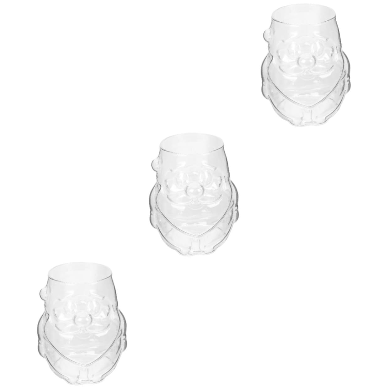 Alipis 3 Pièces Tasse De Noël En Verre Tasse De Jus De Noël De Café De s à Café De De s D'eau De Boisson Transparent Un Verre Réutilisable