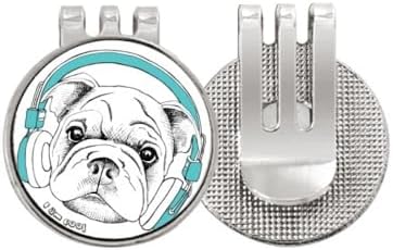 DIYthinker Headset Music Vitality Sounds Dog Golf Ball Marker Hat Cap Clip Enamel Magnetic image 2
