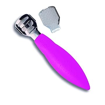 CREDO POP ART - Pialla in corno con clip di fissaggio, cromata, colore: rosa