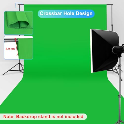 Greenscreen 3x6m lavable pour un détourage vidéo net et sans reflet